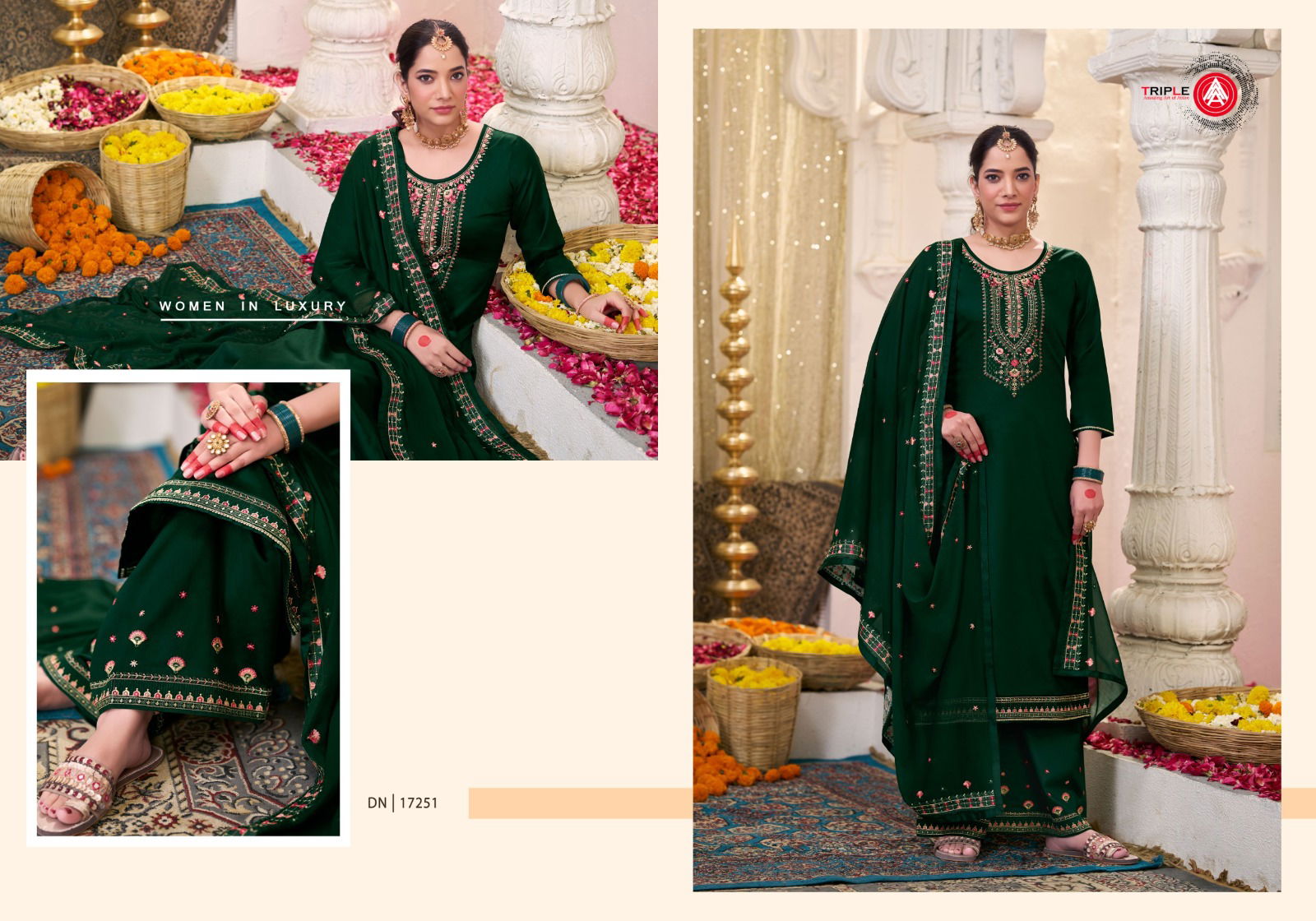 Laadu By Triple Aaa Jam Cotton Designer Salwar Kameez Wholesale In India